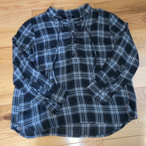 Madewell Plaid Wool blend blouse in size M, EUC - Picture 4 of 6